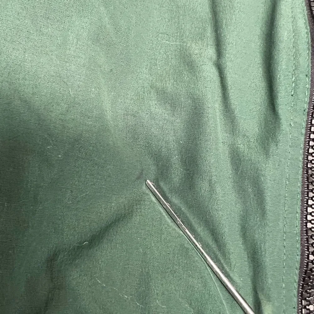 Woolrich Gator Tours Zip Up Hooded Windbreaker Jacket Men's 2XL Green